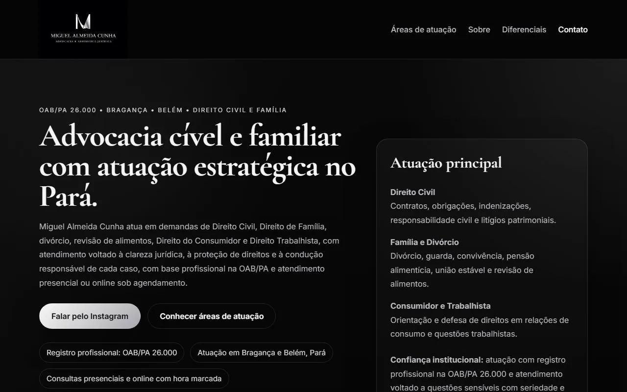 Captura do projeto Almeida Cunha