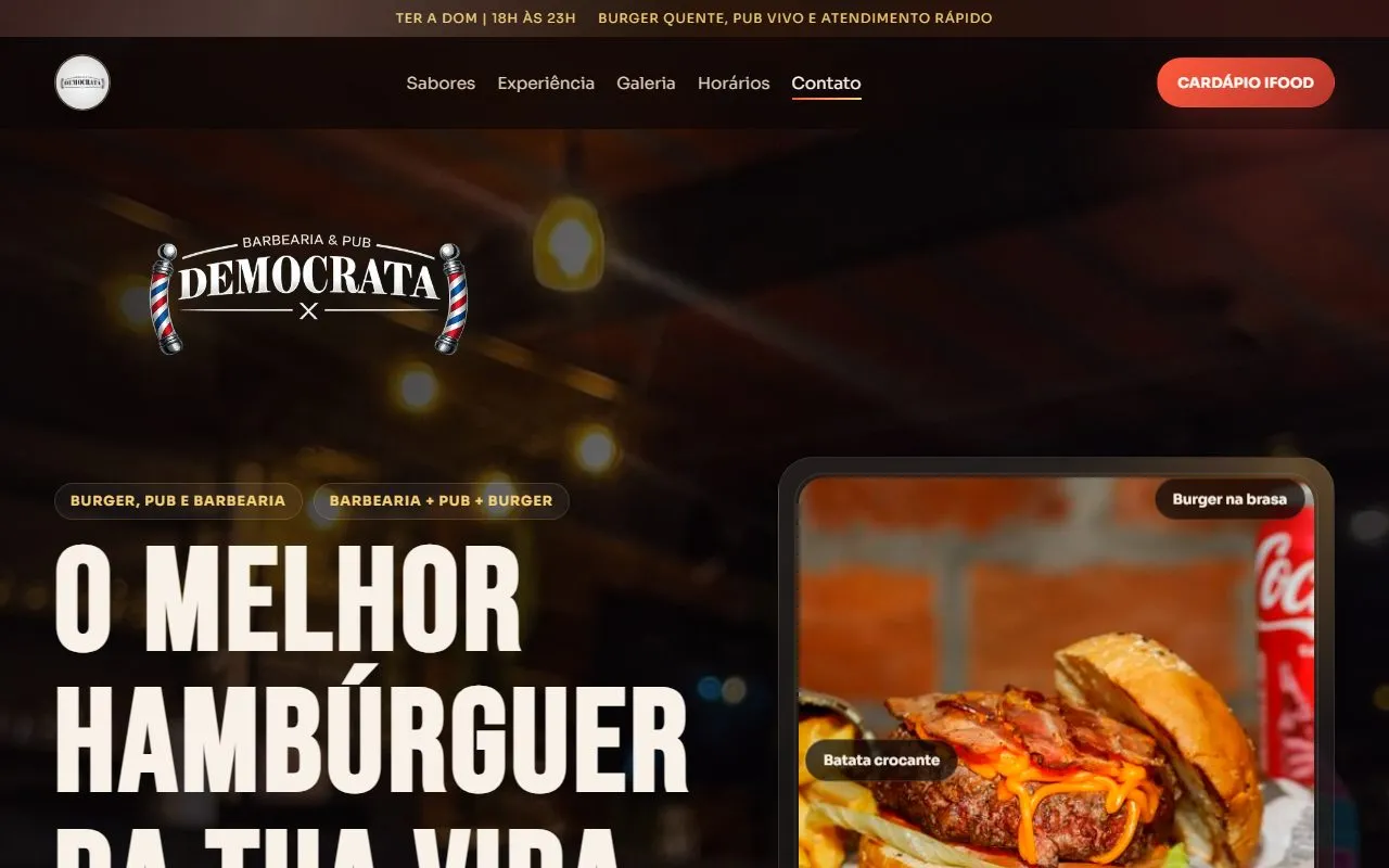 Captura do projeto Democrata